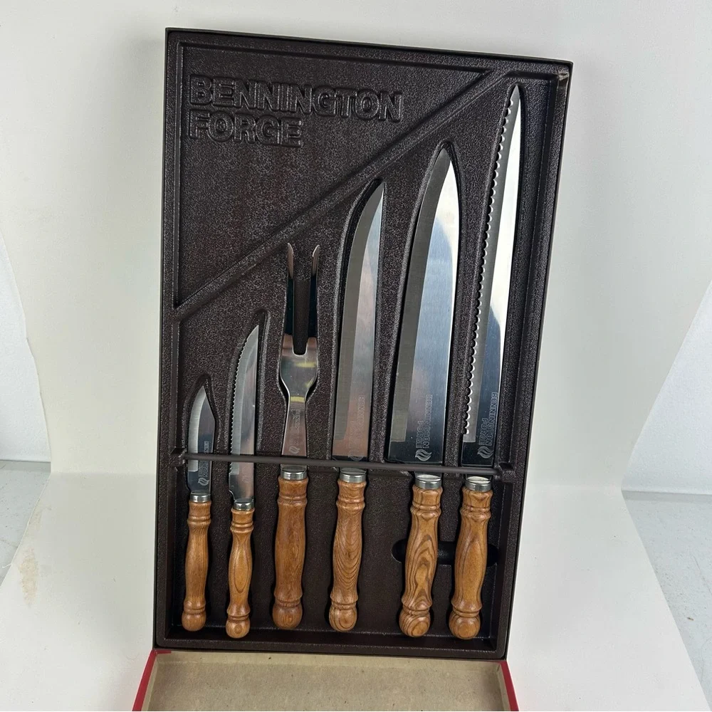 Bennington Forge Professional Quality 6 pc Knife Set Carving